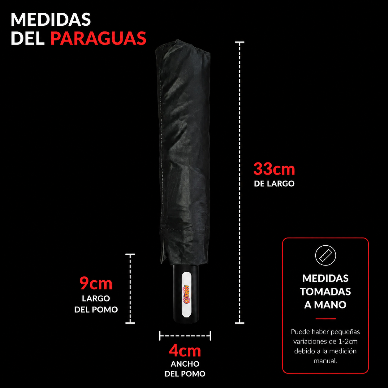 Paraguas Akatsuki Premium de 10 Huesos