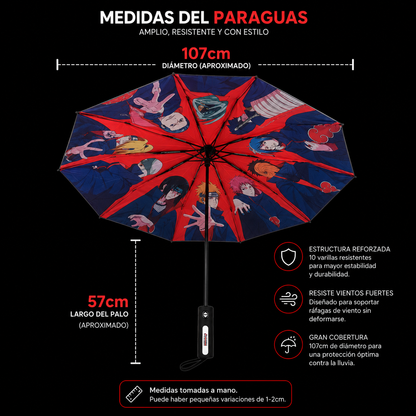 Paraguas Akatsuki Premium de 10 Huesos